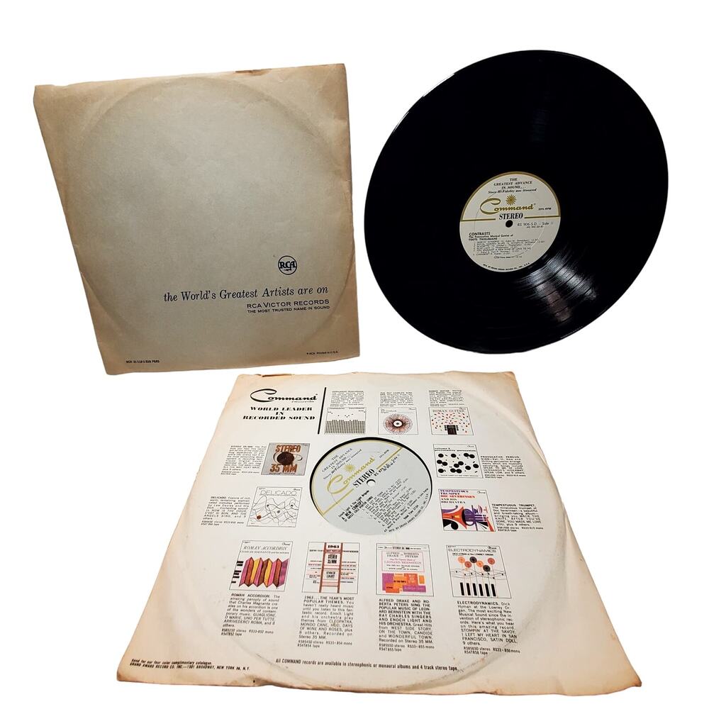 Lot of 3 Vintage Command The Greatest Adavance In Sound 33 rpm Vinyl Records